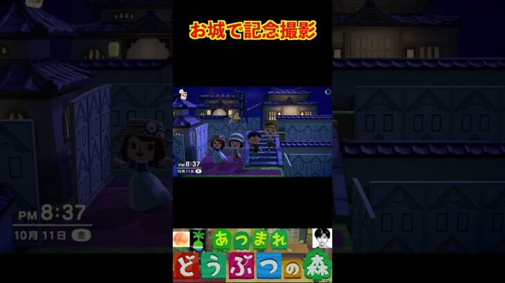 お城で記念撮影 #あつまれどうぶつの森 #shorts #あつ森