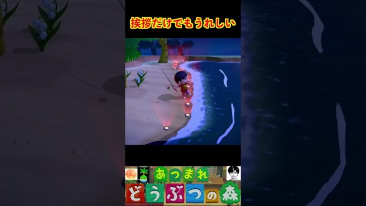 挨拶だけでもうれしい #あつまれどうぶつの森 #shorts #あつ森