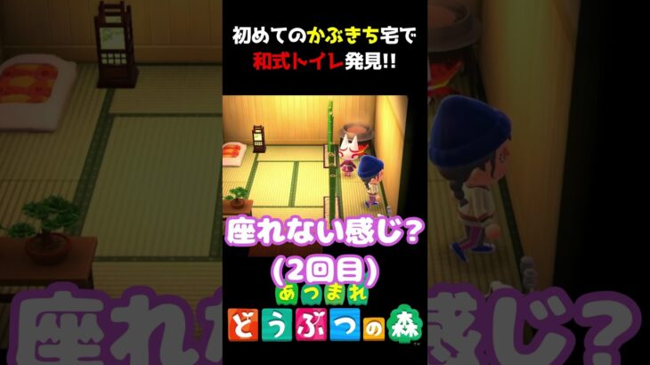 和式トイレが気になるｗｗｗ #あつ森  #shorts #けいとかんな