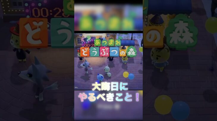 【あつ森】大晦日にやるべき事‼️＃ハピパラ＃あつ森＃ハピパラ#shorts