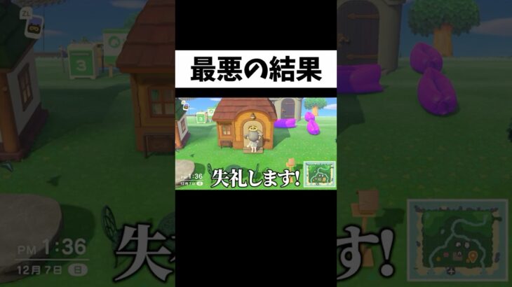 引退を決意した瞬間 #あつまれどうぶつの森 #あつ森 #ゲーム実況 #shorts