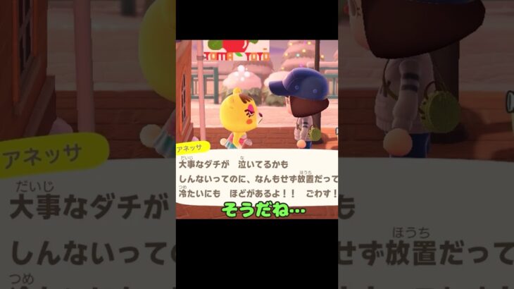 ジャックとアネッサ「友達思いはどっち？」【あつ森】#shorts