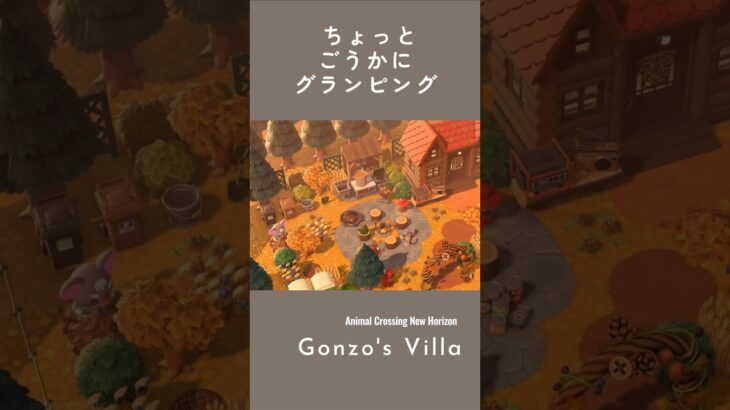 【ハピパラ】秋の終わりと、焚き火の熱と【あつ森】