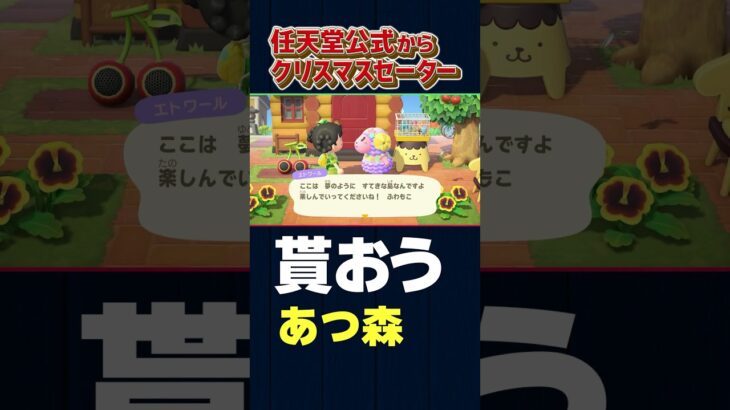 任天堂公式の島にセーター貰いに行く！【あつ森】