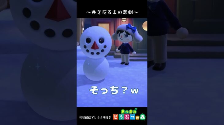 【初見あつ森配信】雪だるまの悲劇