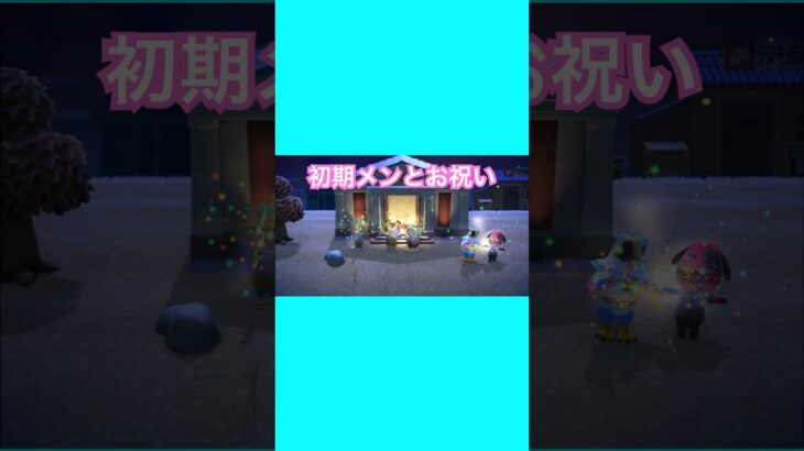 【 あつ森 】フータくんとお祝い㊗️🎉