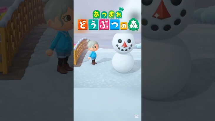 今日も一日 #あつまれどうぶつの森 #あつ森 #ゲーム実況 #蒼月放送室 #雪だるま