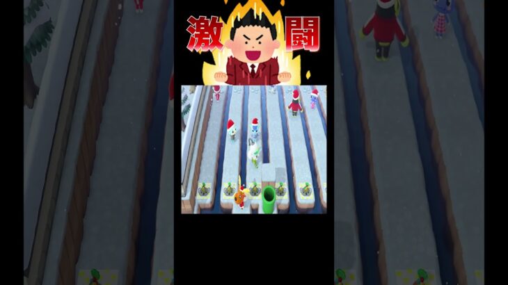 ジングル見守るクリスマス落とし穴レース🦌🎁#あつ森 #落とし穴レース