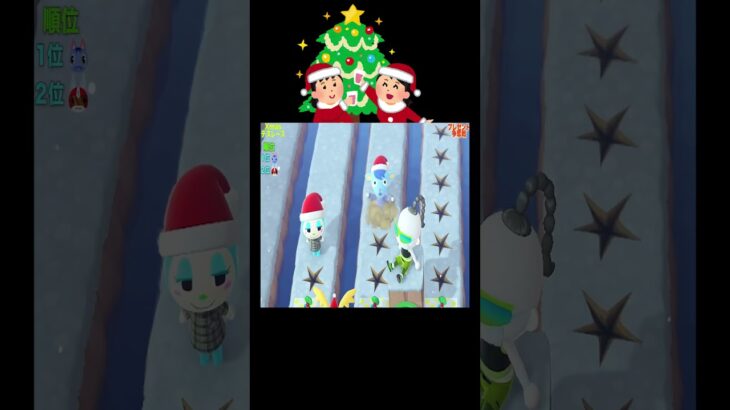 平和なクリスマス🎅でも道は過酷😱💥#あつ森 #落とし穴レース