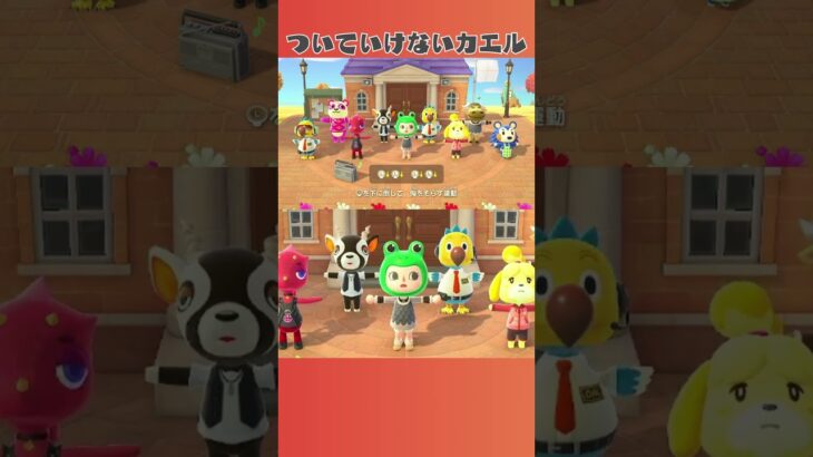 【あつ森】ラジオ体操に苦戦するカエル#ゲーム#熱盛