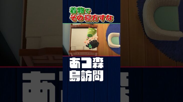 着物でそんな寝方すな【あつ森】