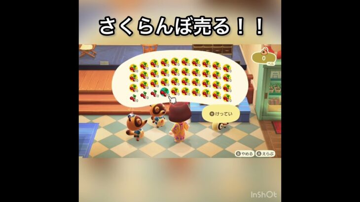 【あつ森】ズボラさんの簡単にベル稼ぐ方法　#vlog #あつ森 #あつまれどうぶつの森 #こはくちゃんねる2424 #animalcrossing #asmr #acnh #shorts  0→1