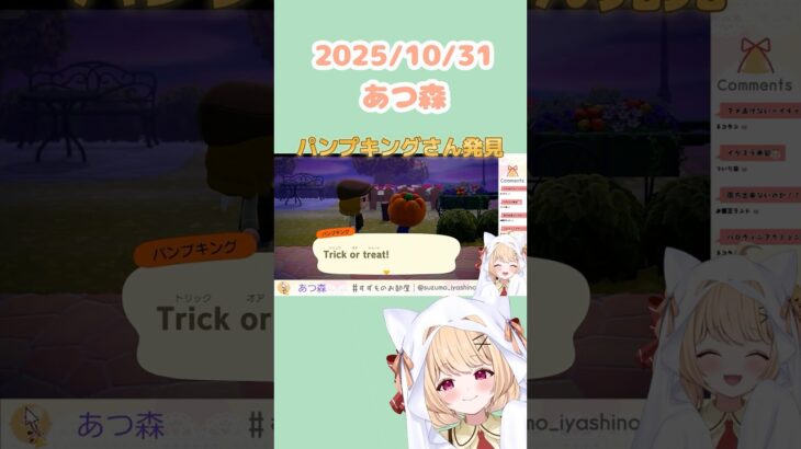 【配信切り抜き】今更ですがハロウィン🎃あつ森回　アメ、大事。 #vtuber #shorts #ゲーム実況 #あつ森#あつまれどうぶつの森