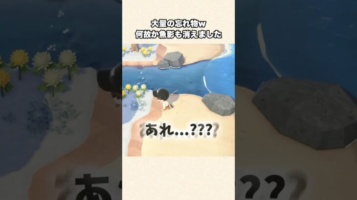 【あつ森】なぜ！？突然消えた大きな魚影の謎w【あつまれどうぶつの森】#shorts #あつ森