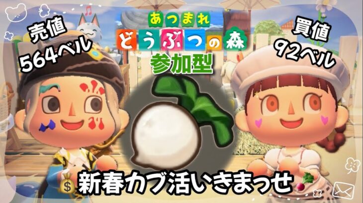 #128   【あつ森】新春カブ活いきまっせ！