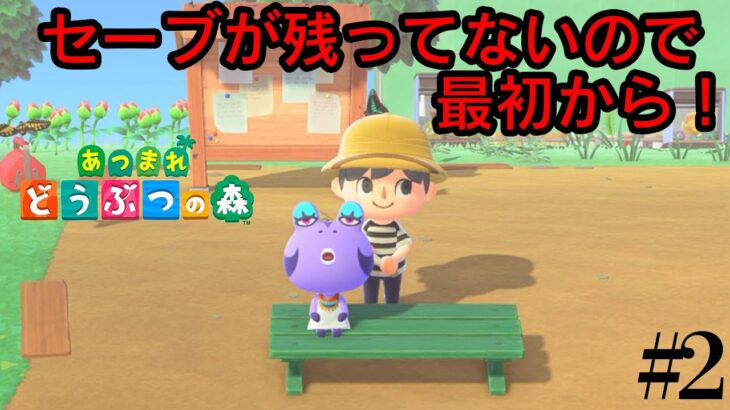 最初から始めるあつ森生活#2【あつまれどうぶつの森】