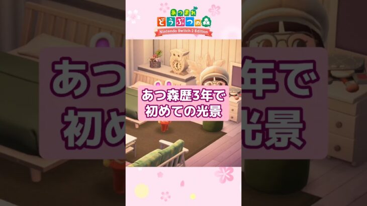 あつ森歴3年で初めて見たよ。かわいい〜🥰 #あつまれどうぶつの森 #あつ森 #animalcrossing #acnh #ゲーム実況 #shorts
