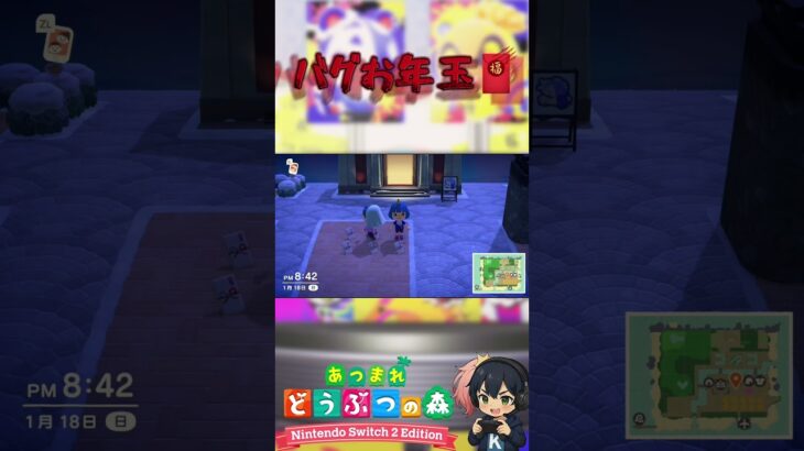 あつ森 3.0.0 Switch 2 Edition バグお年玉(hidden item) #バグ #NintendoSwitch2 #どうぶつの森 #AnimalCrossing #ACNH
