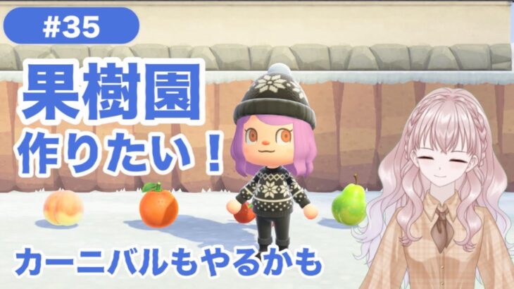 【あつ森】#35 果樹園を作りたい！カーニバルもやるかも！