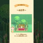 【あつ森】4×4でお正月作ってみた🎍 #あつ森 #島クリエイト #島クリ #ゲーム実況 #switch #実況 #夫婦 #あけおめ