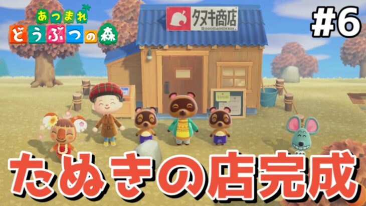 【あつ森】第6話 「たぬきの店完成」タヌキ商店と博物館が完成したよ！　アップデートするから新たに島を作ったよ！よかこのゲーム実況　あつまれ どうぶつの森