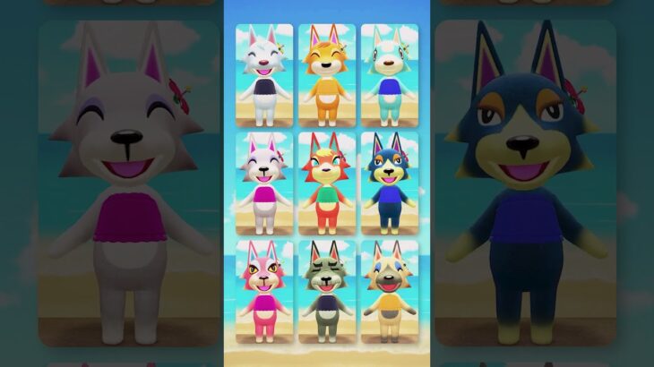 【エレキそんぐ】水着で歌うオオカミたち9選 #あつ森 #けけアイドル #animalcrossing #あつまれどうぶつの森