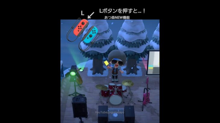 Lボタンを押すと…！　#あつ森 #あつまれどうぶつの森　#acnh #모동숲