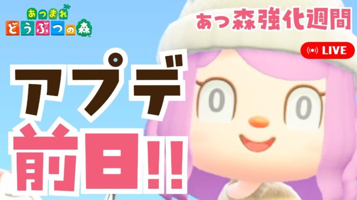 【あつ森】アプデ前日！｜まだまだぜんぜん準備が終わってないですよぉぉぉ！！【あつまれどうぶつの森】LIVE  #あつ森
