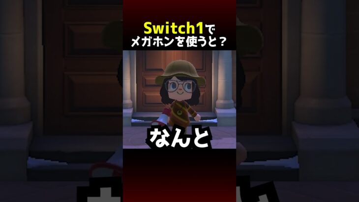 【あつ森】初代Switchでメガホンを使うと？