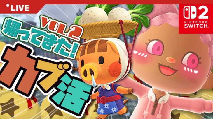 【あつ森 | Switch2】カブ活で金策がんばるぞー！💰【HIPHOP島】