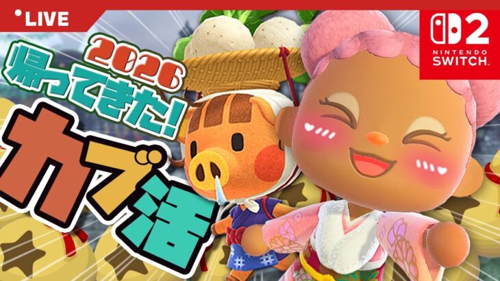 【あつ森 | Switch2】新年一発目！あのカブ活が帰ってきた💰【HIPHOP島】