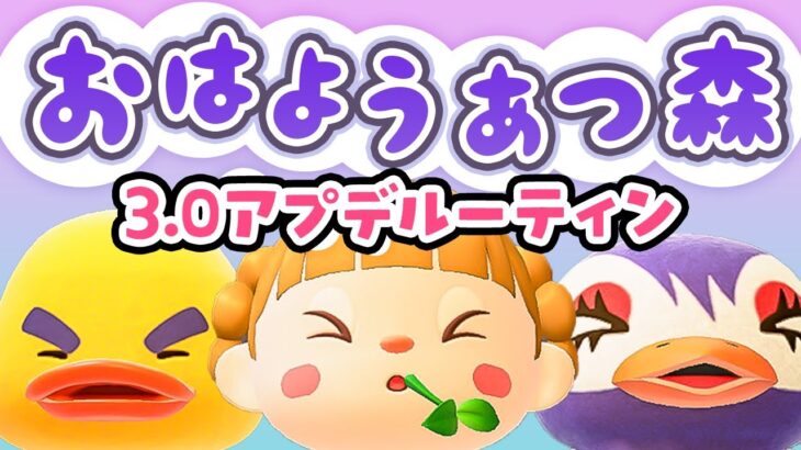 Ver.3.0アプデ後ルーティンをまとめる！朝活🐓おはようあつ森！1/20(火)