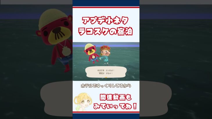 【あつ森】ホテルにラコスケを宿泊させると…?アプデ小ネタ！無料アップデートでみつけた隠し要素を探しているよ！ #amiibo  #あつまれどうぶつの森 #animalcrossing #あつ森