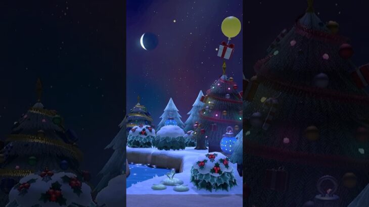 【あつ森】飛行場前にある博物館、案内所前クリスマスの飾り #あつ森  #あつまれどうぶつの森 #animalcrossing #acnh #shots