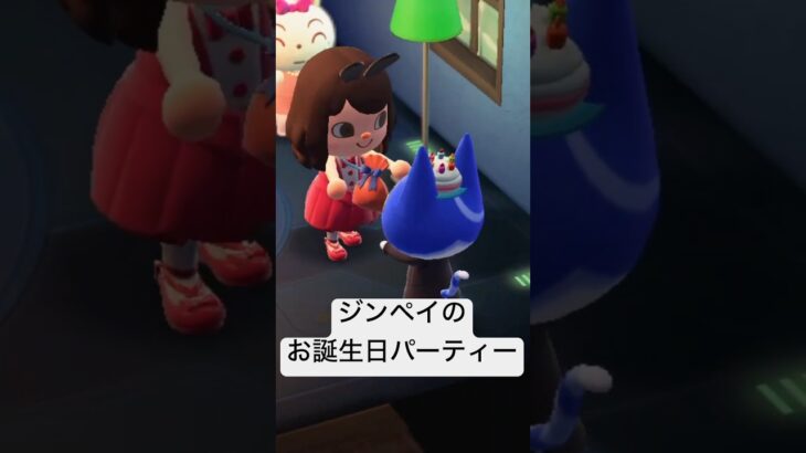 ジンペイの誕生日 #あつ森 #あつまれどうぶつの森 #dantdmanimalcrossing #animalcrossing #ジンペイ