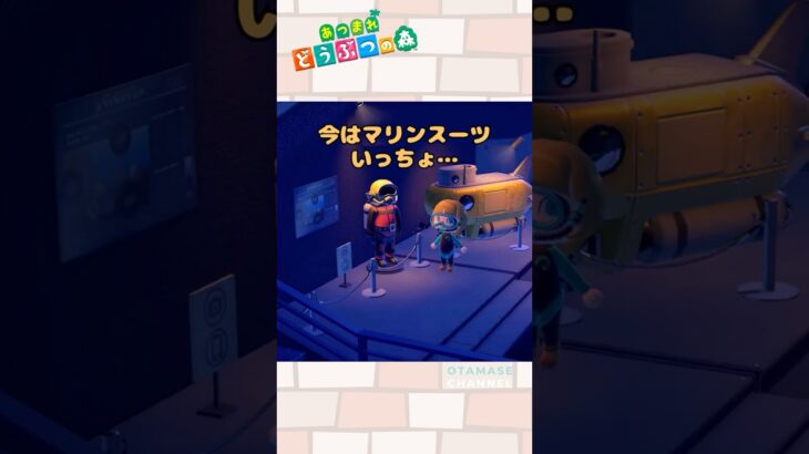 【あつ森小ネタ】マリンスーツって最強！？#shorts  #あつ森 #あつまれどうぶつの森