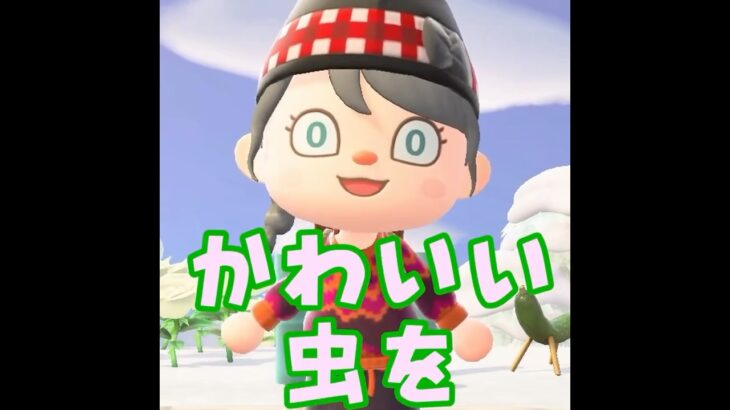 【あつ森】冬に出現する可愛い虫って・・？！ #shorts #あつ森 #あつまれどうぶつの森