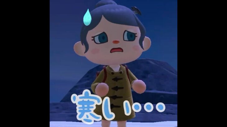 【あつ森】寒い夜のなか・・だれか倒れてる？！？ #shorts #あつ森 #あつまれどうぶつの森