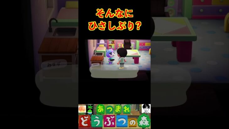 そんなにひさしぶり? #あつまれどうぶつの森 #shorts #あつ森