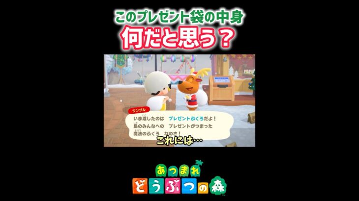 袋には何が入ってるでしょ？あつ森#shorts