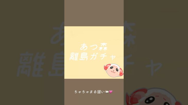#あつ森 #離島ガチャ  #shorts