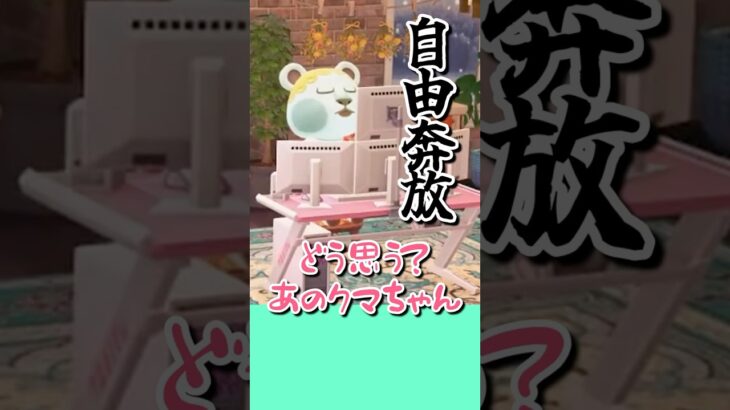 【あつ森】クマロスが遊びに来たと思ったら自由奔放だった【セナリア・ヴァレンティア】#shorts #あつ森 #vtuber