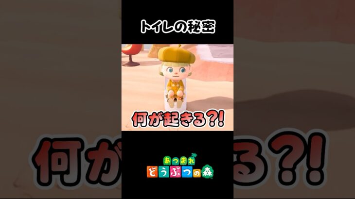 【あつ森】トイレの秘密！【小ネタ】#あつまれどうぶつの森 #あつ森 #shortvideo #shorts