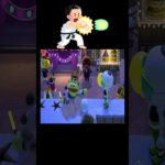 たもつ、雪玉で吹き飛ばされる🦍❄️#あつ森 #落とし穴 #雪玉