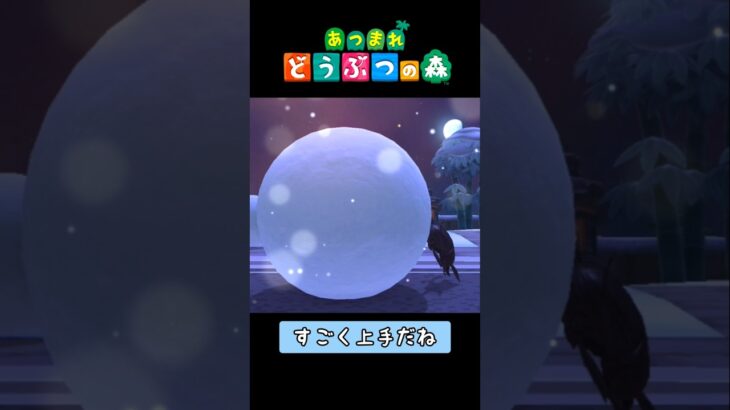 フンコロガシが作るゆきだるま【あつ森】