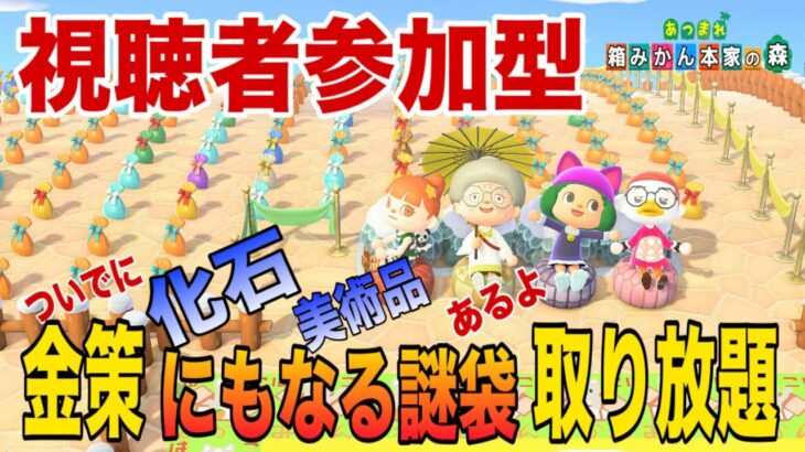 【あつ森】金策になるような謎袋取り放題【視聴者参加型】