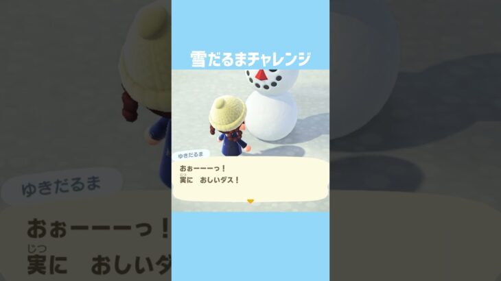 [あつ森]雪だるまチャレンジ#あつまれどうぶつの森