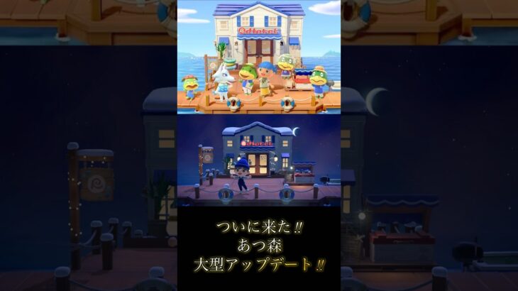 遂に！あつ森大型アップデート‼︎   #あつ森#大型アップデート