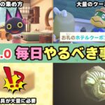【あつ森】アプデ後に毎日やるべき事８選！効率よく新家具やホテルクーポンを集める方法など時間操作なしの攻略を徹底解説【あつまれどうぶつの森】
