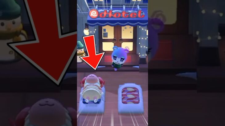 ホテルが満室で入れなかった結果.. #あつ森